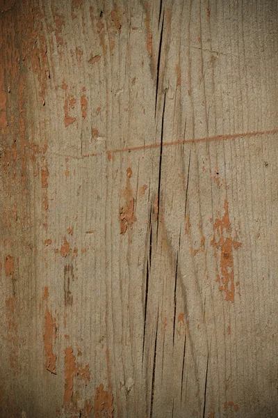 Baggrund af gamle træplader med spor af maling. Afrundet - Stock-foto