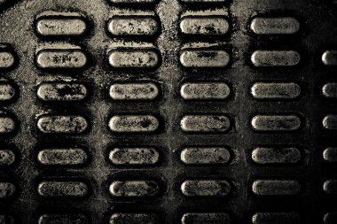 Arka plan için eski metal yüzey. Tonda