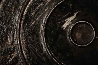 Arka plan için eski metal yüzey. Tonda