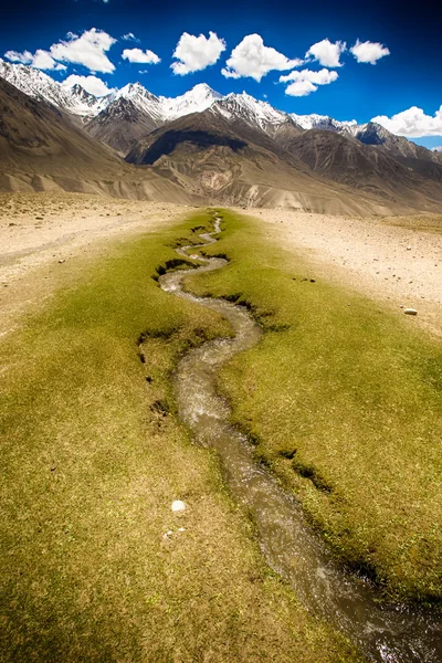 Hügelige Landschaft in Tadschikistan. Pamir. gemildert — Stockfoto