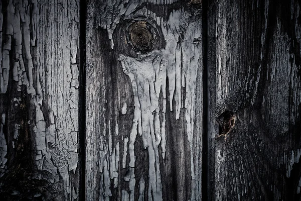 Die alten Holzhäuser bemalten Wand. Nahaufnahme. gemildert — Stockfoto