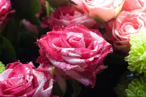 Beautiful bouquet of natural flowers. Selective focus. Shallow d — Stock Photo, Image