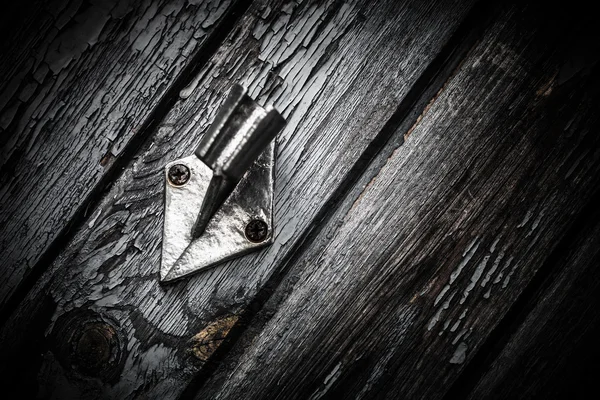 Old wooden surface for background. Toned — Stock Photo, Image