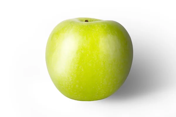 Verse groene appel geïsoleerd op een witte achtergrond — Stockfoto