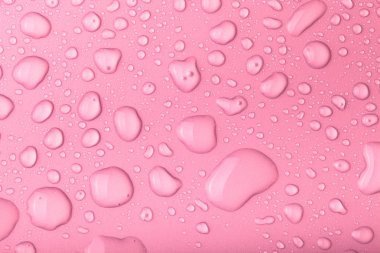 Bir renk arka plan üzerinde Su damlacıkları. Tonda