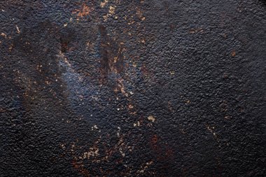 Eski metal kızartma tavası alt