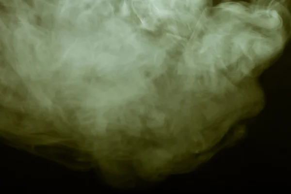 Oblak kouře na černém pozadí. Selektivní zaměření. Tónovaný — Stock fotografie