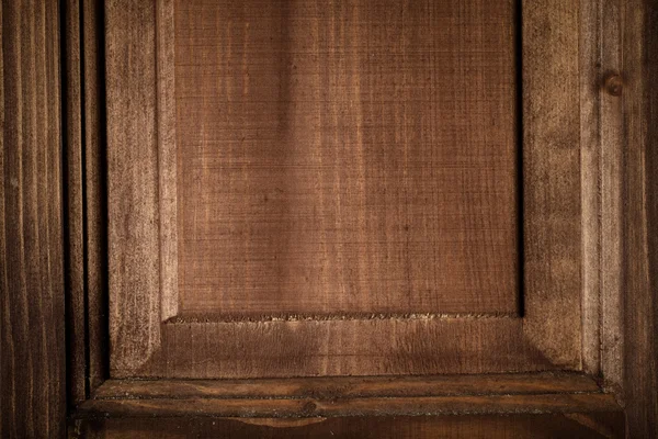 Fragment of new painted wooden door. Toned — Stock Photo, Image