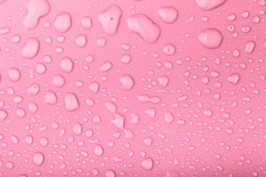 Bir renk arka plan üzerinde Su damlacıkları. Tonda