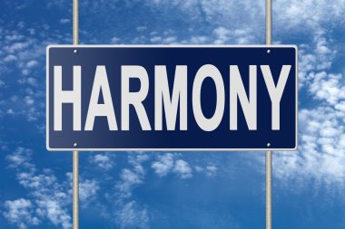 Gökyüzü arka plan üzerinde mavi tabela tabelasını