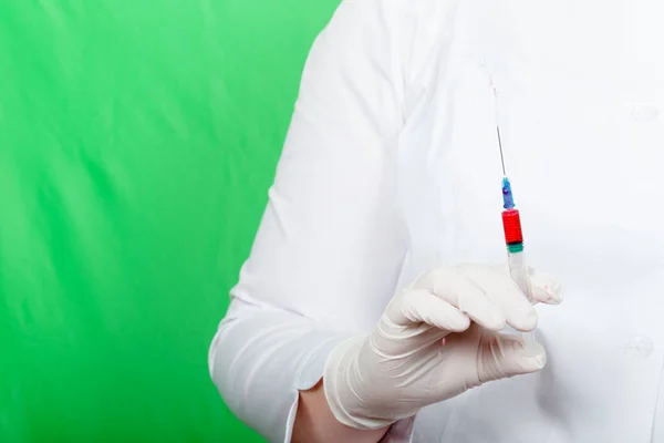 Vaccine Hands Female Doctor — Stock Photo, Image