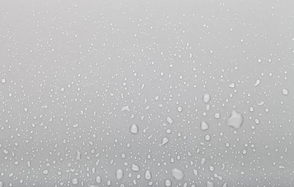 Drops Water Color Background Grey — Stock Photo, Image