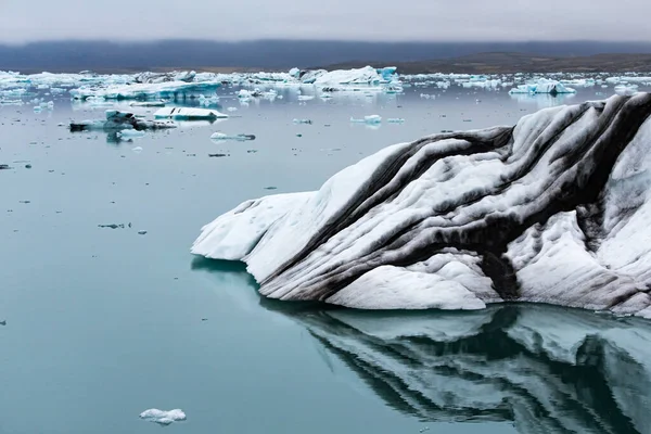 Ijsbergen Van Jokulsarlon Gletsjer Ijsland — Stockfoto