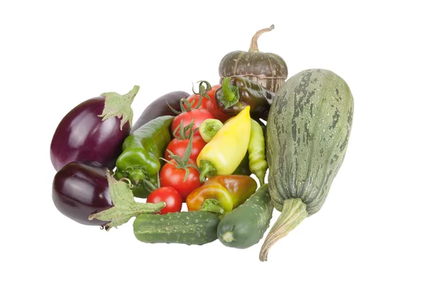 Assortment of vegetables isolated on white background — Stock Photo, Image