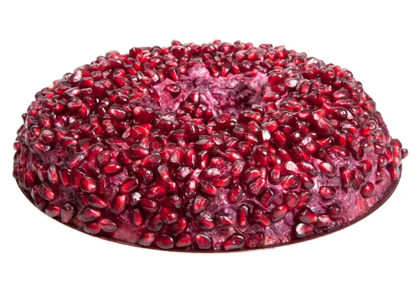 Salad with pomegranate seeds isolated on white background. Shall — Stock Photo, Image