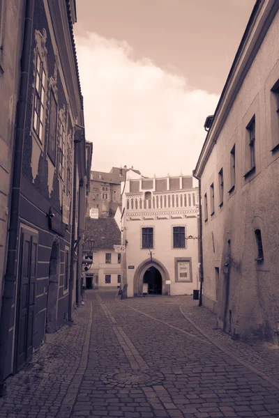 Rue de l'ancienne ville.teintée — Photo