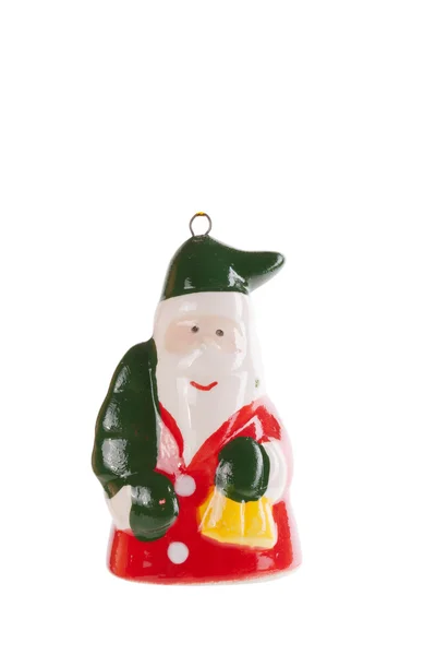 Decoração de ano novo santa claus isolado em um fundo branco — Fotografia de Stock