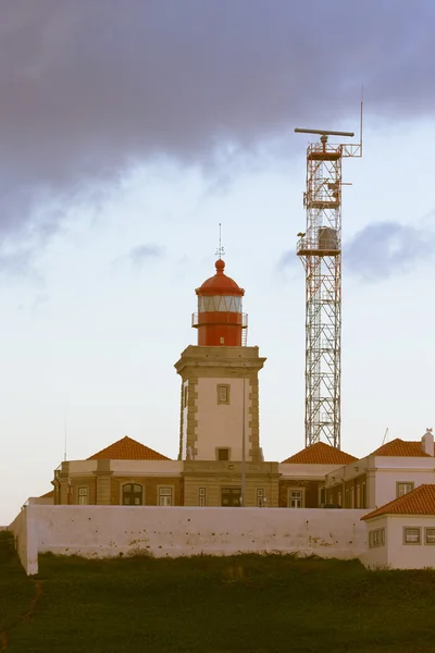 Roca köpeny világítótorony Portugáliában, Nyugat Európa (Ca legtöbb pont — Stock Fotó