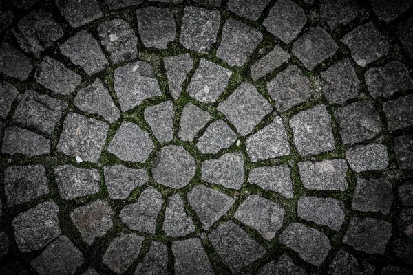 Paving stone laid out circles. background — Stock Photo, Image