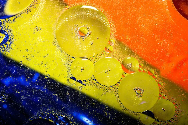 Schöne abstrakte bunte Hintergrund, Öl auf Wasseroberfläche — Stockfoto