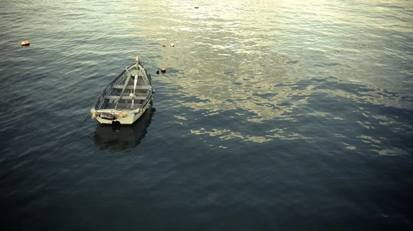 Boot auf flachem Wasser — Stockfoto