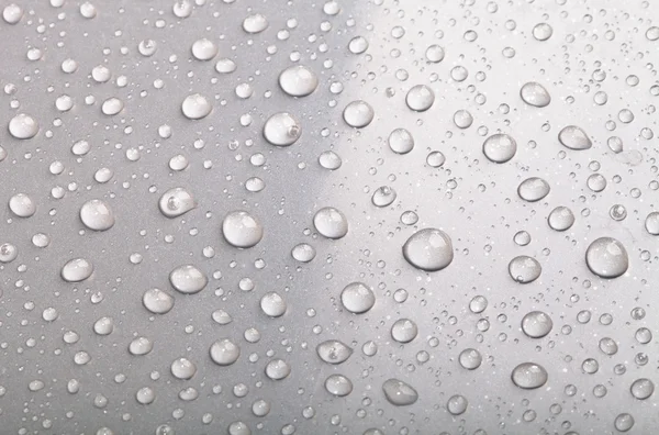 Drops of water on the surface. Shallow depth of field — Stock Photo, Image