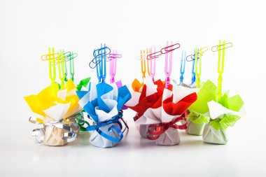 Fotoğraf düğün tablo misafirlere ikramı. Çok renkli