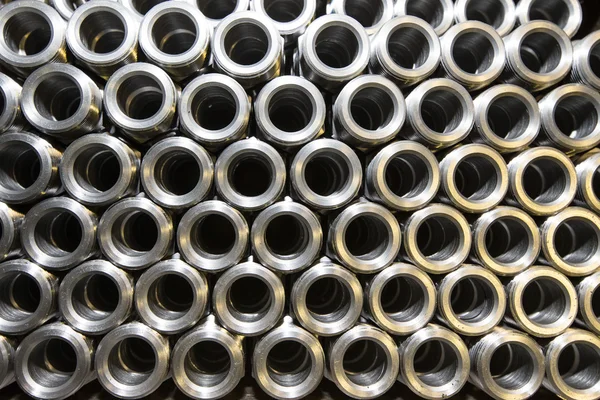 Background of steel tubes — Stock Photo, Image