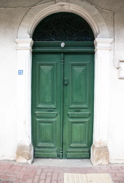 Green old door — Stock Photo, Image