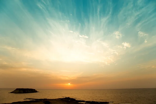 Sunset on the Mediterranean Sea — Stock Photo, Image