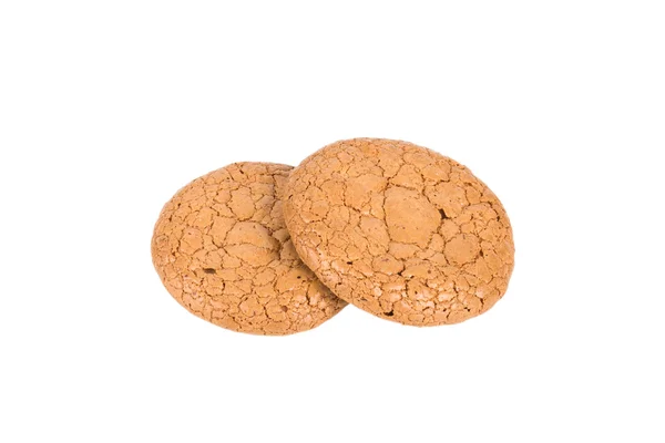 Almond cookies isolated on a white background — Stock Photo, Image