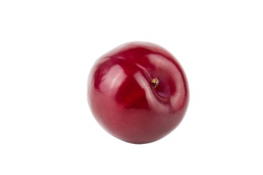 Beyaz arka plan üzerinde izole taze Erik