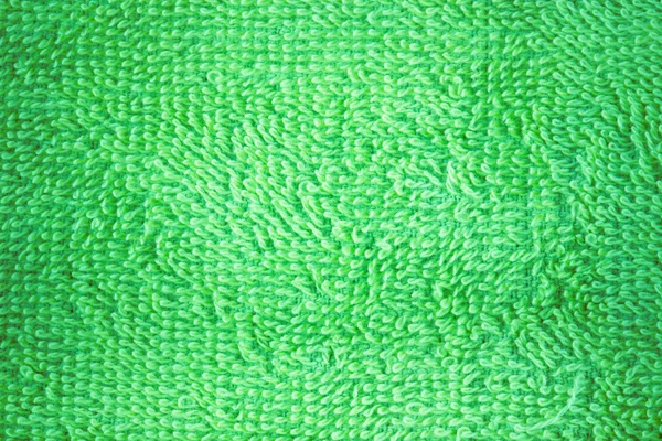 Structure bright green towel for a background — Stock Photo, Image