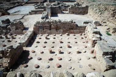 Antik kalıntıların arkeolojik Park Pafos, Kıbrıs için. Zil sesi