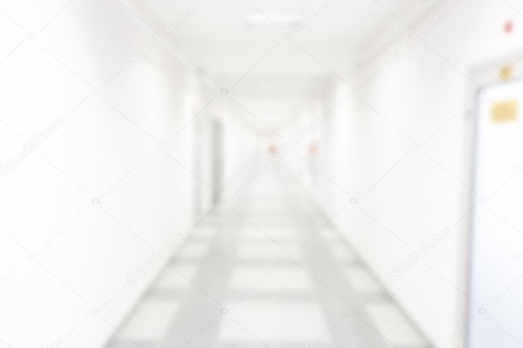 Abstract blur image, corridor of the office building