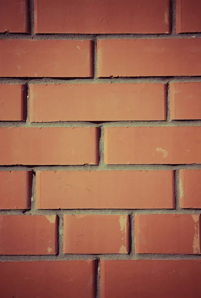 Tekstura tło ściany z czerwonej cegły, nowoczesnej architektury. Stonowanych — Zdjęcie stockowe