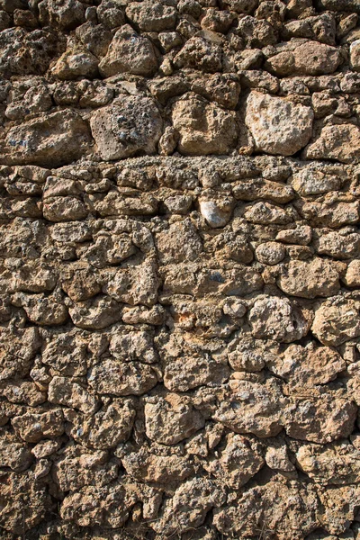 Fragment of stone texture wall or fence for natural background. — Stock Photo, Image