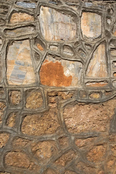 Fragmento de pared de textura de piedra o cerca para bac material natural — Foto de Stock