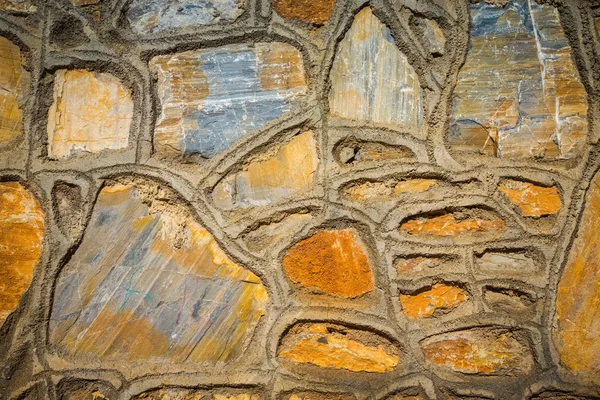 Фрагмент кам'яної текстури стіни або паркану для природного матеріалу спини — стокове фото