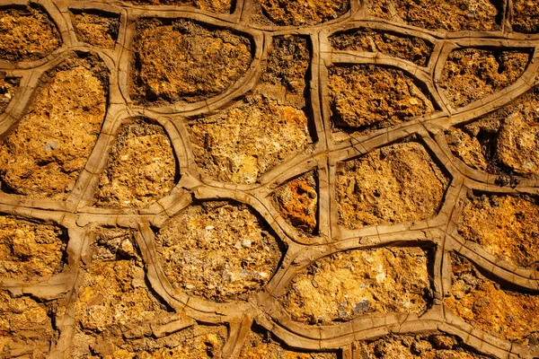 Fragmento de pared de textura de piedra o cerca para bac material natural — Foto de Stock