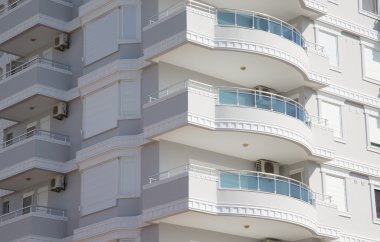 Daireler bir duvar blok parçası