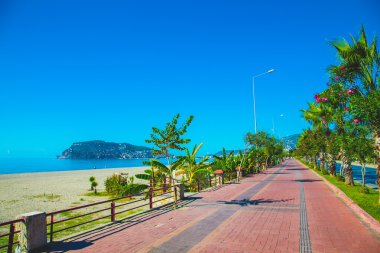 Güzel set Alanya Türkiye'de spor ve yürüyüş için. Hedef
