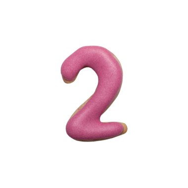 Ev yapımı kurabiye kurabiye üzerinde izole renkli buzlanma ile bir 