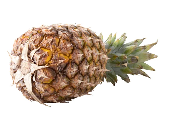 Beyaz arkaplanda izole edilmiş ananas — Stok fotoğraf