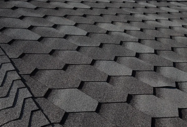 Close up fragment of tiled roof. Selective focus — Stock Photo, Image