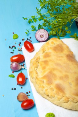 Smelted peynir hazır pizza. Tonda