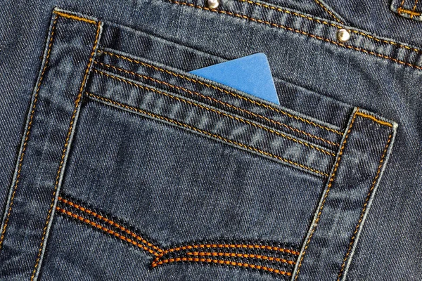 Cartão Crédito Impessoal Plástico Sem Marca Para Transferência Eletrônica Bolso — Fotografia de Stock