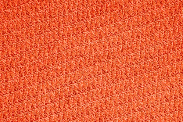 Laranja Vermelho Brilhante Têxtil Abstrato Fundo Com Listras Diagonais Textura — Fotografia de Stock