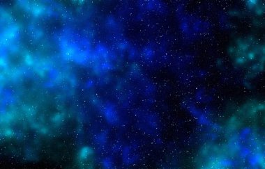 Yıldız tozu ve parlayan yıldızlarla dolu bir arka plan. Gerçekçi kainat ve renkli nebula. Renkli galaksi. 3d illüstrasyon.