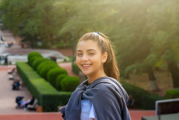 Belle Adolescente Tbilissi Capitale Géorgie — Photo